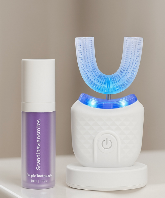 Ultrasoic Brush x Purple toothpaste