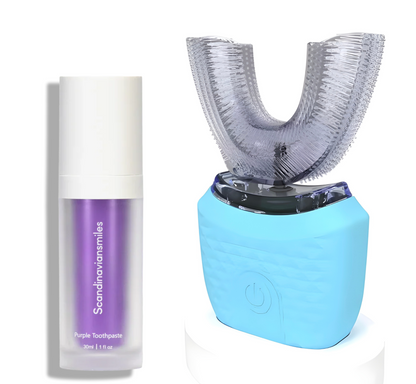 Ultrasoic Brush x Purple toothpaste